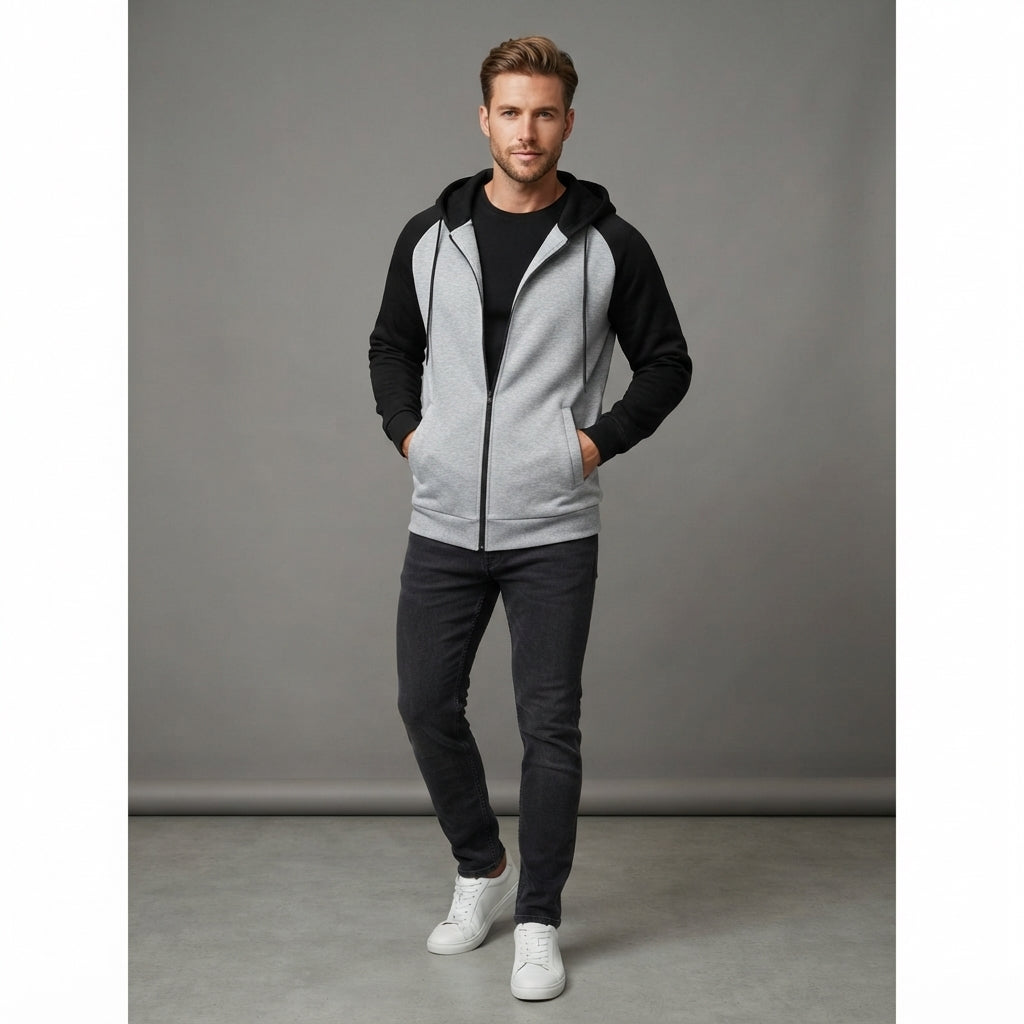 Cozy Collection | Hooded Sweatshirt with Zipper Closure | Stylish Unisex Pullover for Warmth and Comfort 15