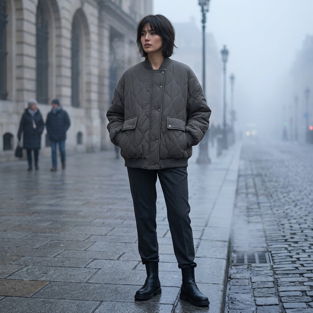 Cozy Collection | Womens Quilted Jacket with Oversized Fit | Stylish Layer for Cool Weather 4