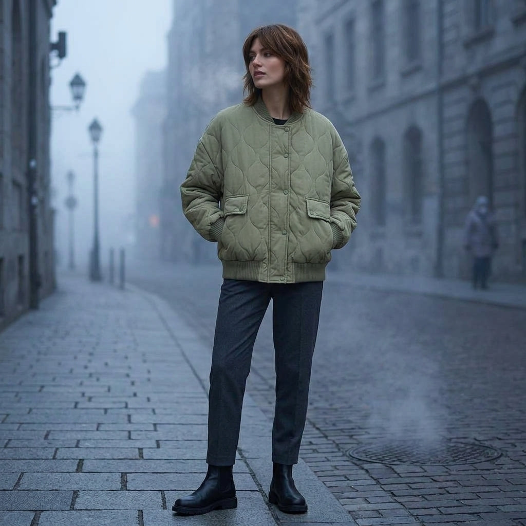 Cozy Collection | Womens Quilted Jacket with Oversized Fit | Stylish Layer for Cool Weather 6