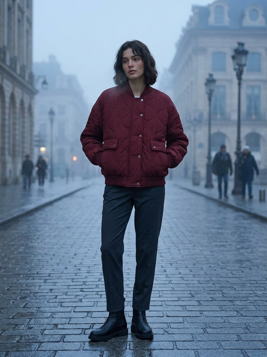 Cozy Collection | Womens Quilted Jacket with Oversized Fit | Stylish Layer for Cool Weather 5