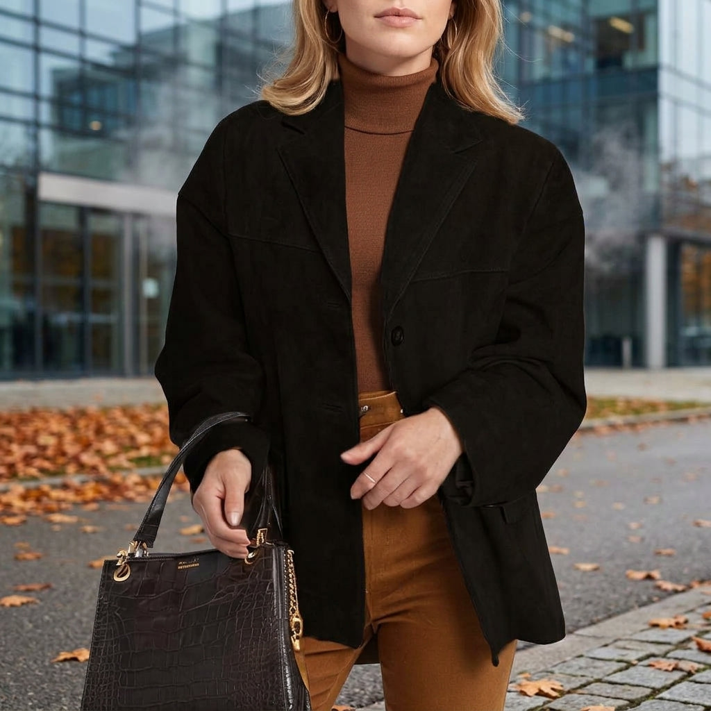 Elegant Suede | Womens Jacket with Timeless Design | Versatile Outerwear for Everyday Wear 5