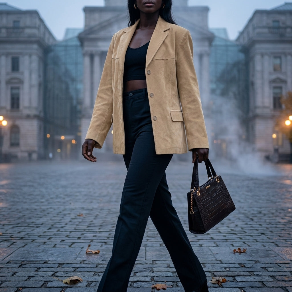 Elegant Suede | Womens Jacket with Timeless Design | Versatile Outerwear for Everyday Wear 6
