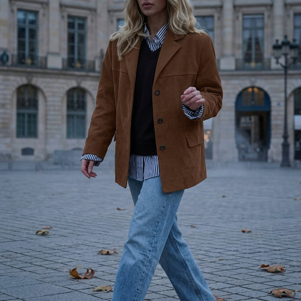 Elegant Suede | Womens Jacket with Timeless Design | Versatile Outerwear for Everyday Wear 8