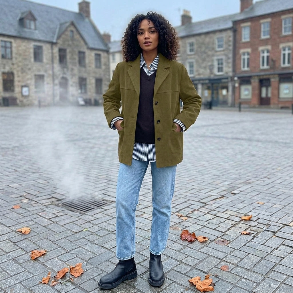 Elegant Suede | Womens Jacket with Timeless Design | Versatile Outerwear for Everyday Wear 10