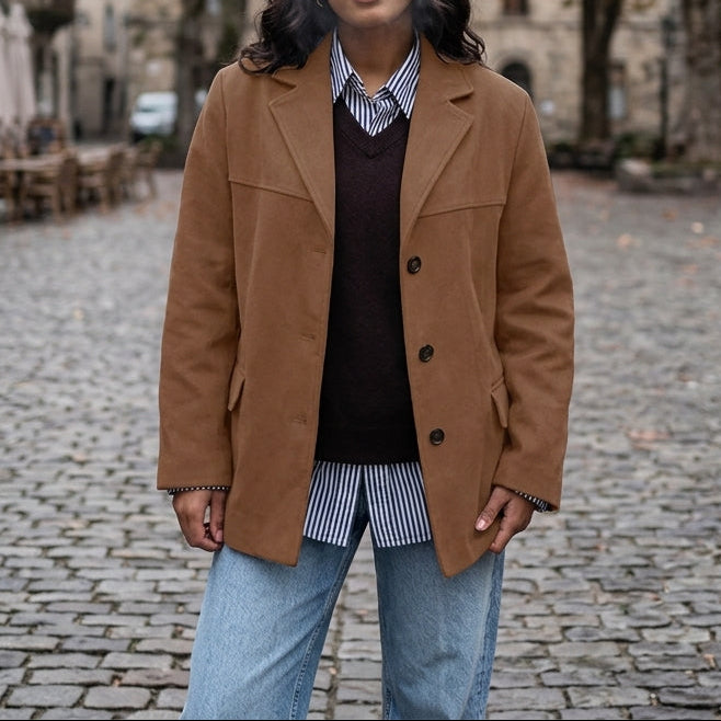 Elegant Suede | Womens Jacket with Timeless Design | Versatile Outerwear for Everyday Wear 11