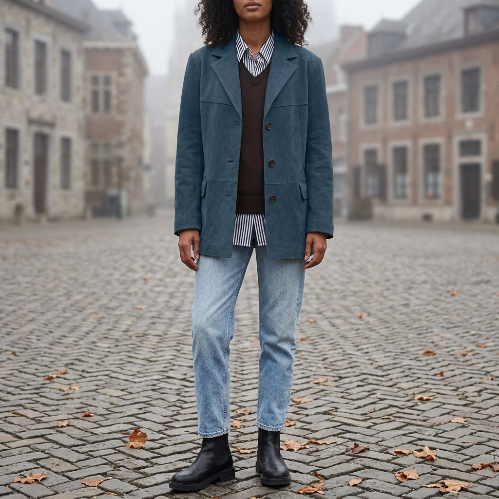 Elegant Suede | Womens Jacket with Timeless Design | Versatile Outerwear for Everyday Wear 12