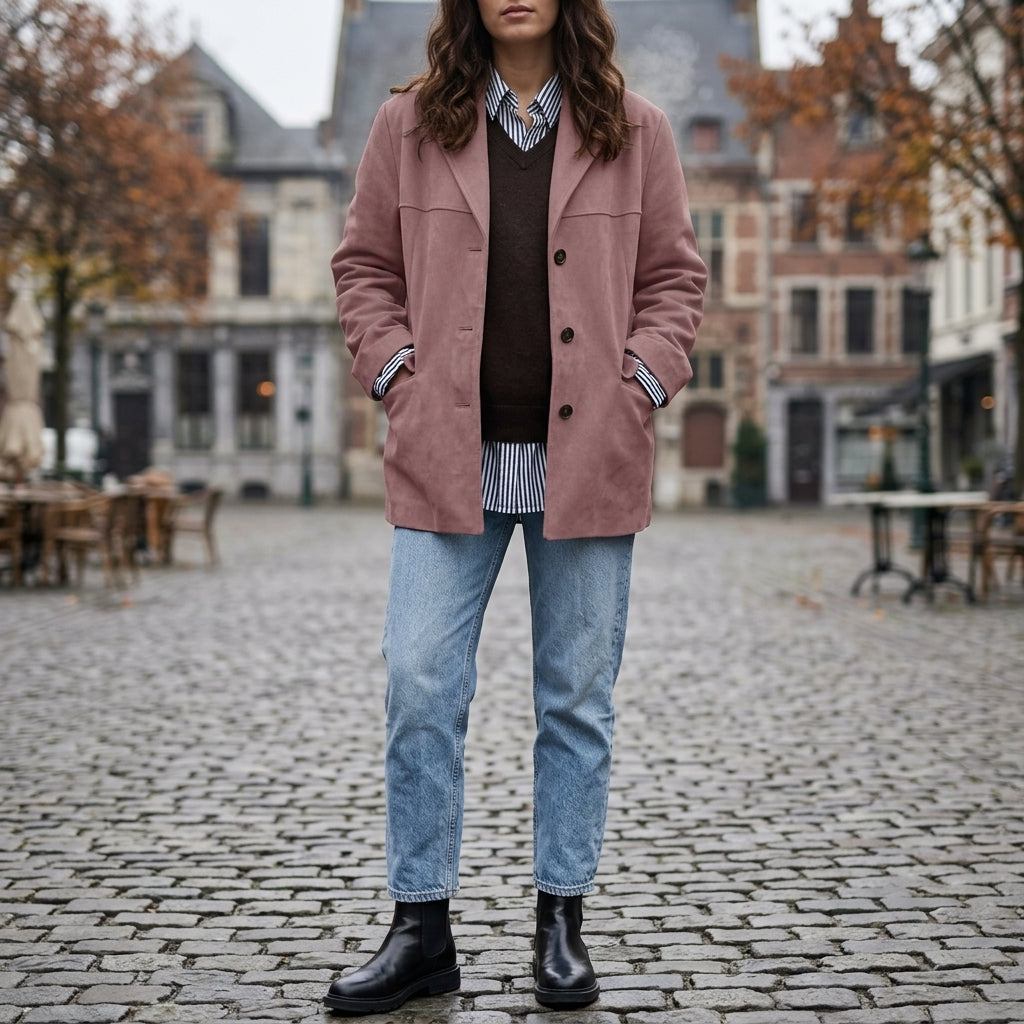 Elegant Suede | Womens Jacket with Timeless Design | Versatile Outerwear for Everyday Wear 13