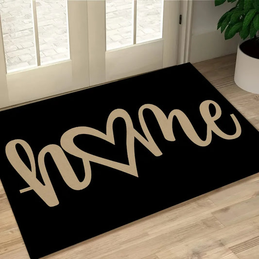 Geometric Diatom Mud Floor Mat | Soft Polyester with Non-Slip Backing for Modern Indoor Decor