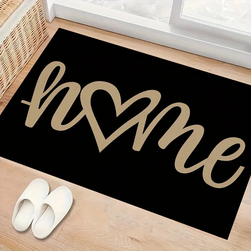 Geometric Diatom Mud Floor Mat | Soft Polyester with Non-Slip Backing for Modern Indoor Decor