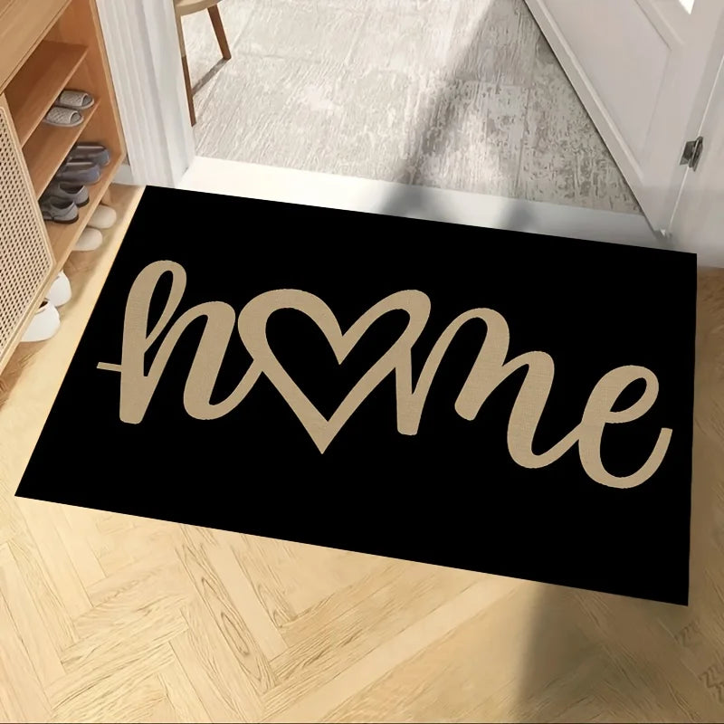Geometric Diatom Mud Floor Mat | Soft Polyester with Non-Slip Backing for Modern Indoor Decor