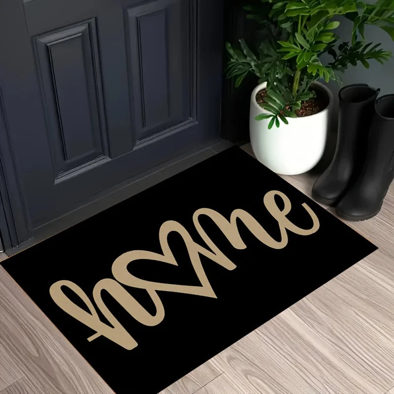 Geometric Diatom Mud Floor Mat | Soft Polyester with Non-Slip Backing for Modern Indoor Decor