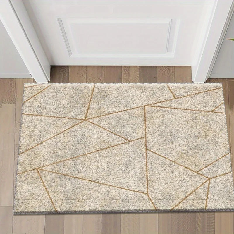 Geometric Pattern Door Mat | All-Weather Outdoor & Indoor Mat for Style and Safety