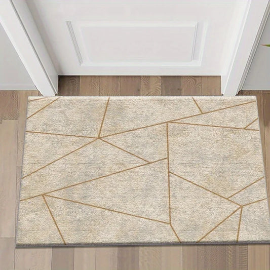 Geometric Pattern Door Mat | All-Weather Outdoor & Indoor Mat for Style and Safety