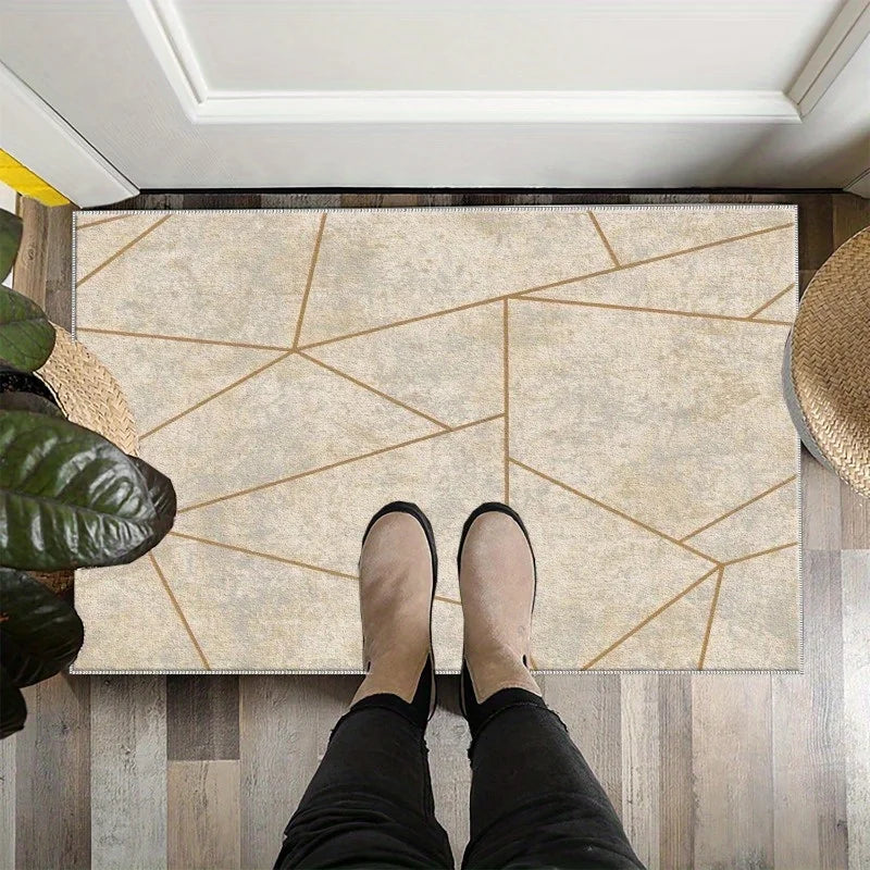 Geometric Pattern Door Mat | All-Weather Outdoor & Indoor Mat for Style and Safety