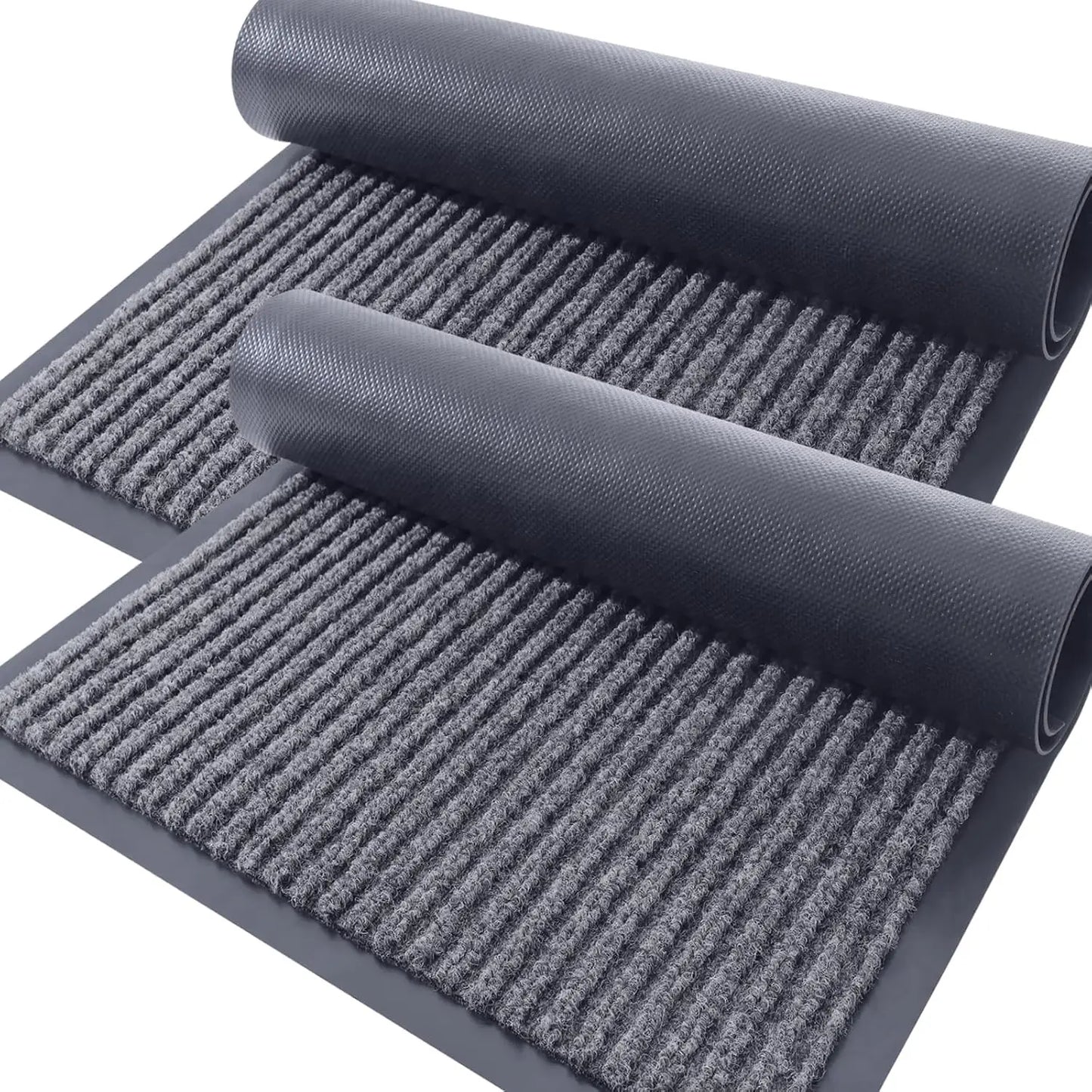 Indoor Outdoor Doormat Set | Waterproof Heavy Duty Mats for Easy Cleaning