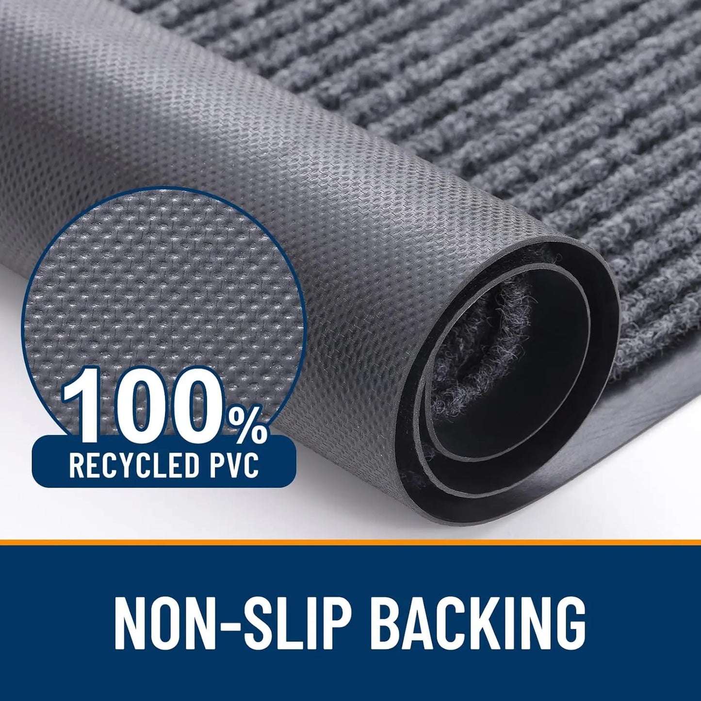 Indoor Outdoor Doormat Set | Waterproof Heavy Duty Mats for Easy Cleaning