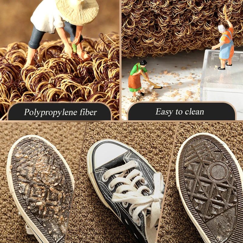 Indoor & Outdoor Doormat | Waterproof Anti-Slip Design for Effective Dirt Removal