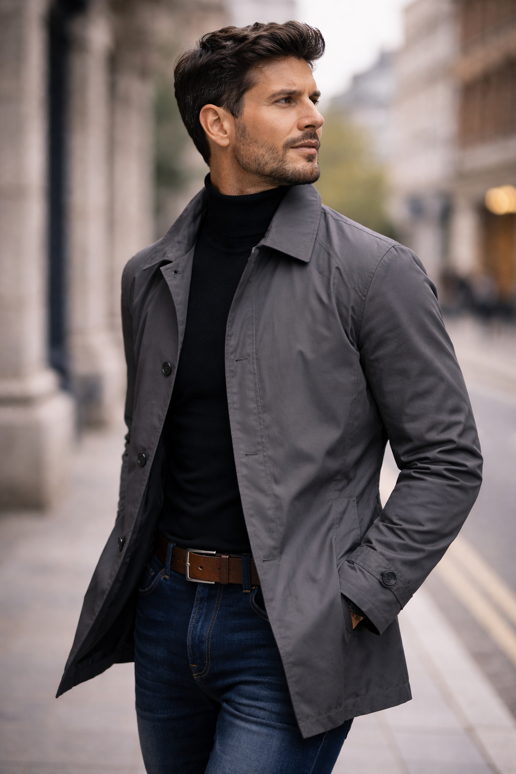 Leonardo | Waterproof Long Men's Winter Coat with Functional Pockets | Stylish Protection for Cold Weather