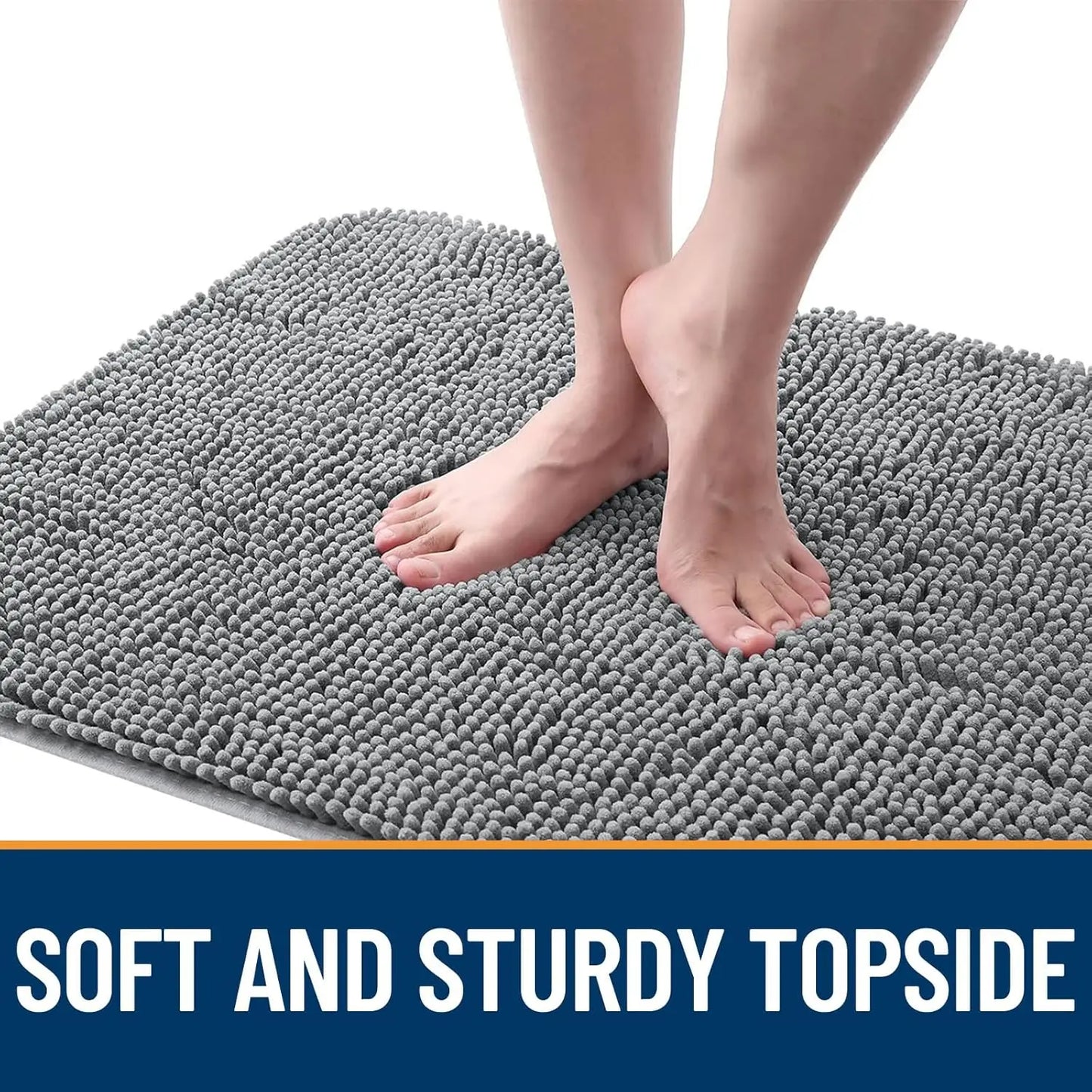 OLANLY | Dog Door Mat with Absorbent Chenille Fabric | Non-Slip Indoor Carpet for Muddy Paws