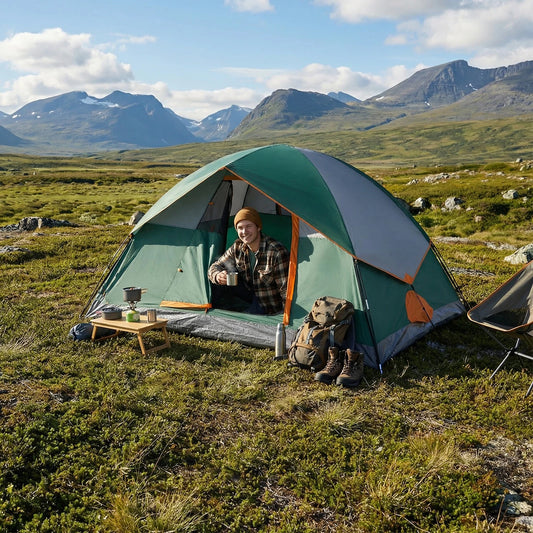 Outdoor Camping Tent | 2-Person Waterproof Pop Up Tent with Easy Setup | Lightweight Design for Comfortable Hiking