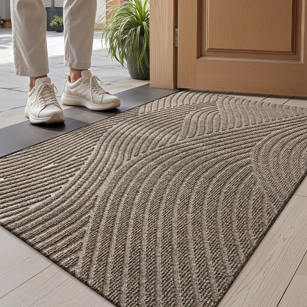 Professional 3D Grooved Doormat | Heavy-Duty Scraper Mat with Anti-Slip Design for Outdoor Use