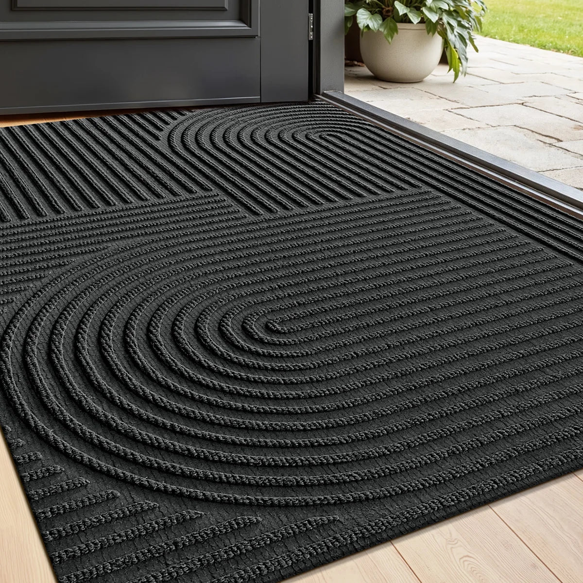 Professional 3D Grooved Doormat | Heavy-Duty Scraper Mat with Anti-Slip Design for Outdoor Use