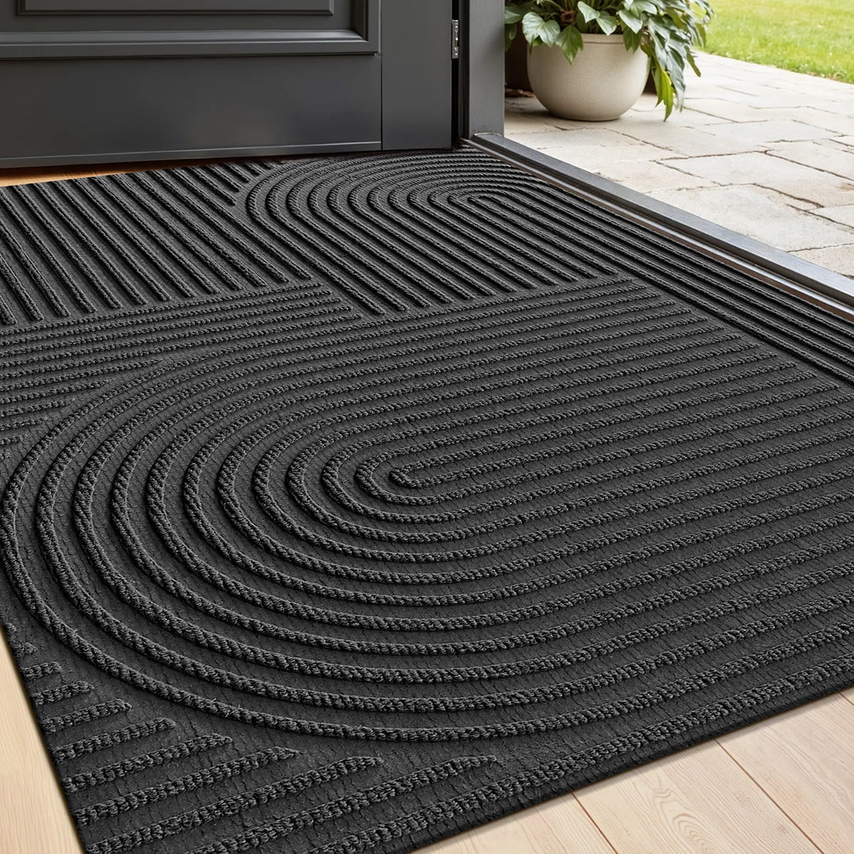 Professional 3D Grooved Doormat | Heavy-Duty Scraper Mat with Anti-Slip Design for Outdoor Use