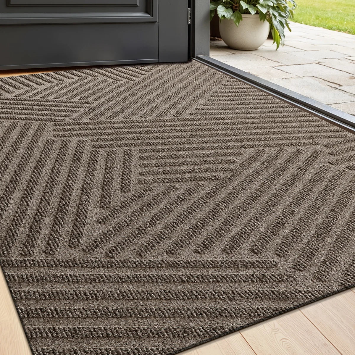 Professional 3D Grooved Doormat | Heavy-Duty Scraper Mat with Anti-Slip Design for Outdoor Use