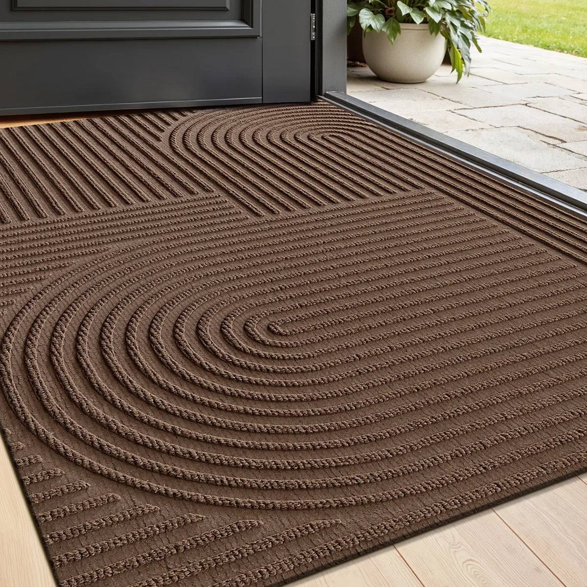 Professional 3D Grooved Doormat | Heavy-Duty Scraper Mat with Anti-Slip Design for Outdoor Use