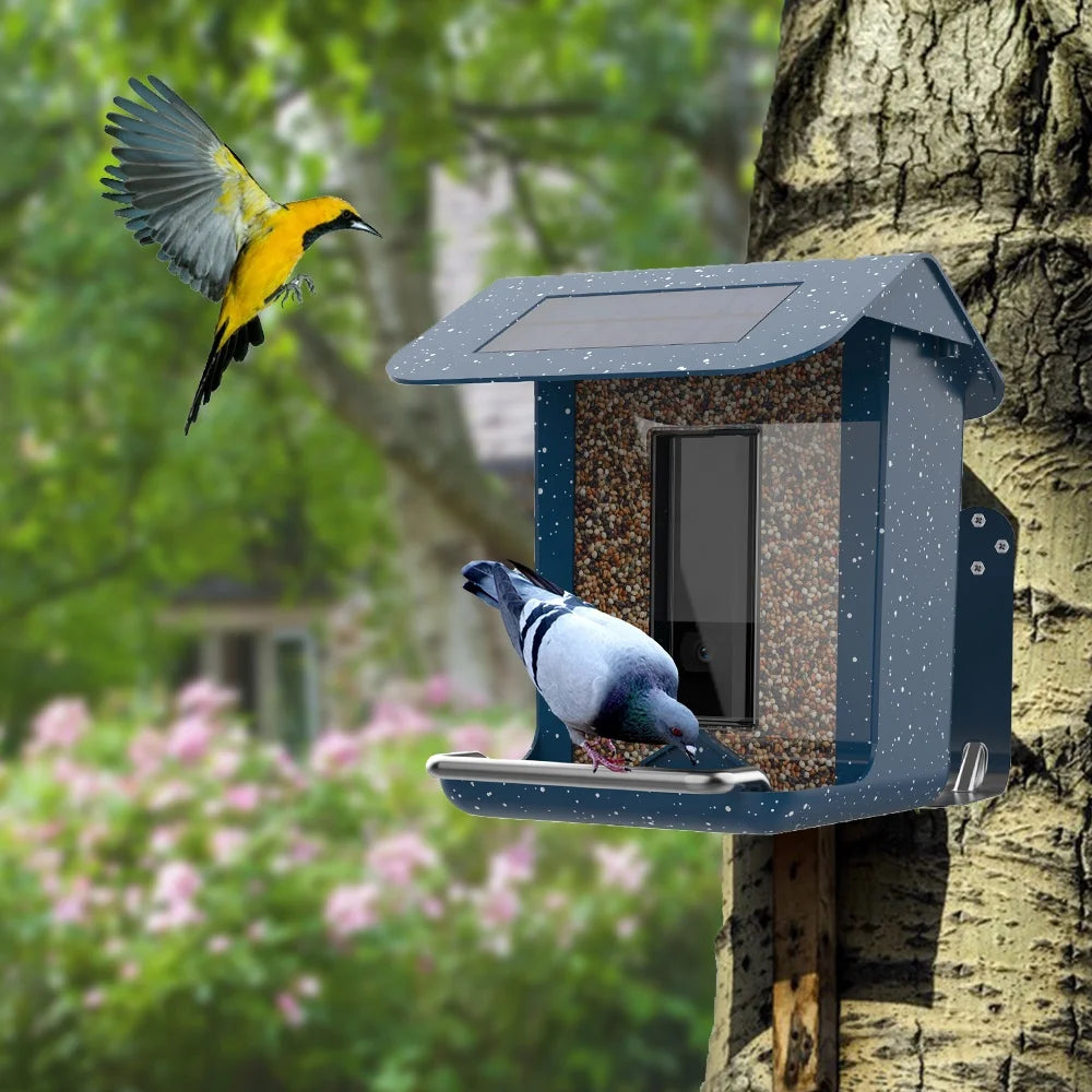 Smart Bird Feeder | Automatic Photography Camera with Rechargeable Battery | Perfect for Outdoor Bird Watching