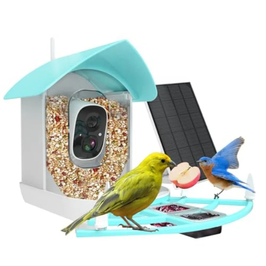 Smart Bird Feeder | WiFi-Enabled Birdhouse with Camera & Solar Power | AI Bird Identification for Enhanced Birdwatching