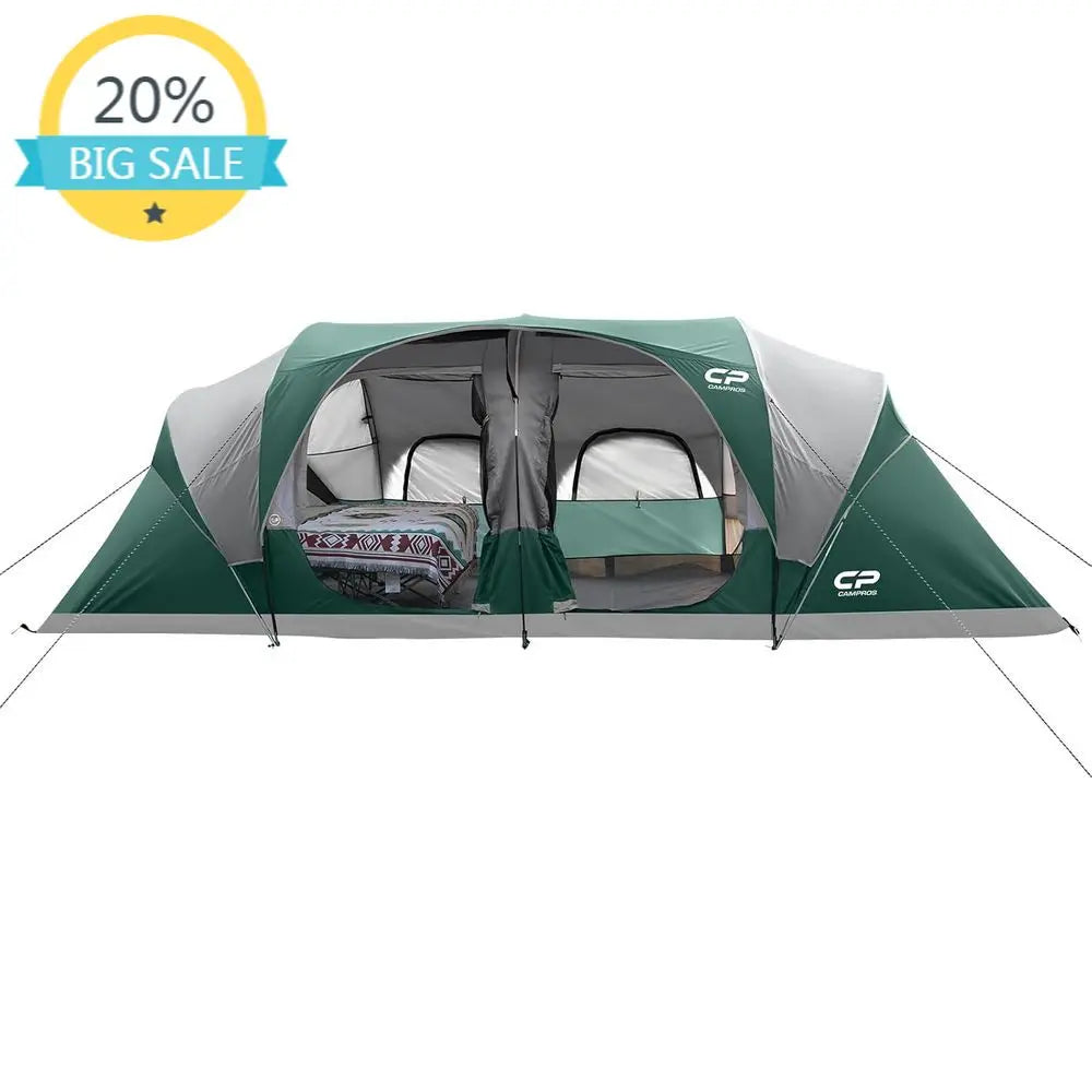 Spacious Family Camping Tent | 12-Person Waterproof Design with Quick Setup | Ideal for Outdoor Adventures