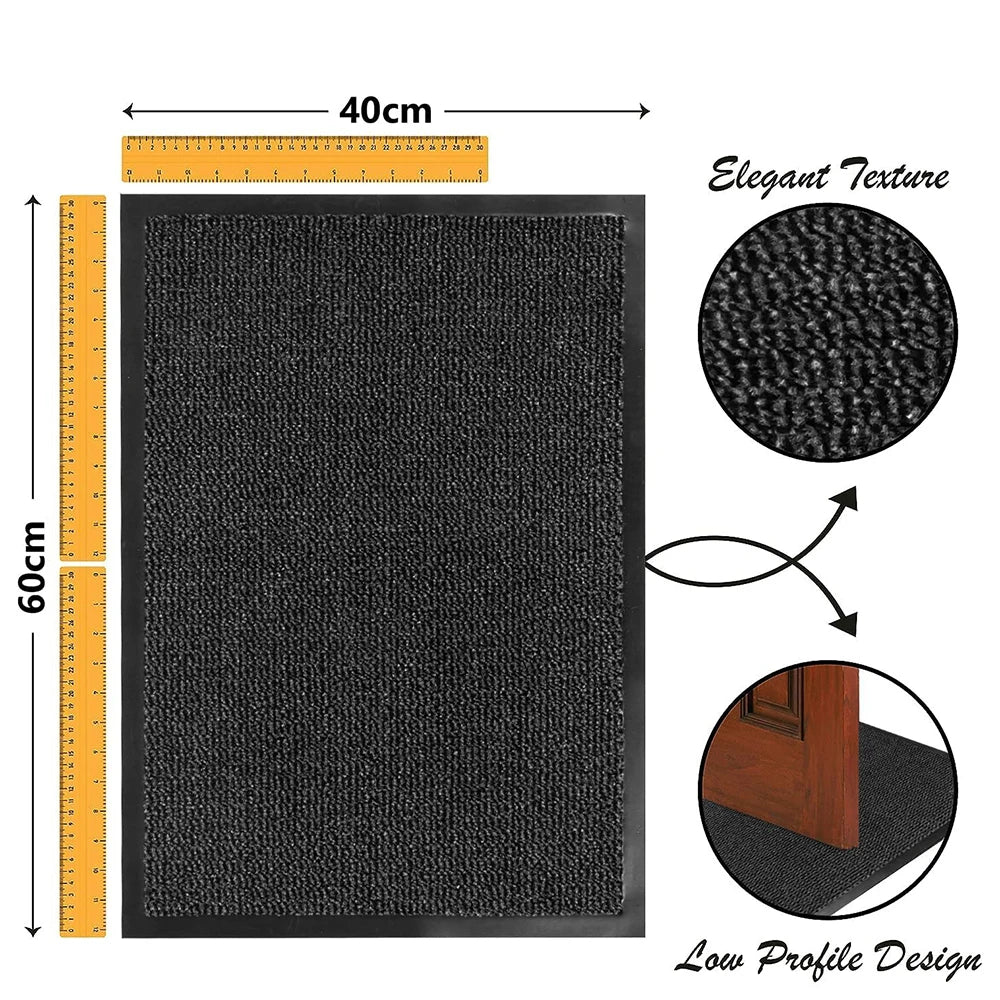 Stylish Heavy Duty Door Mat | Non-Slip Rubber Design for Indoor & Outdoor Use