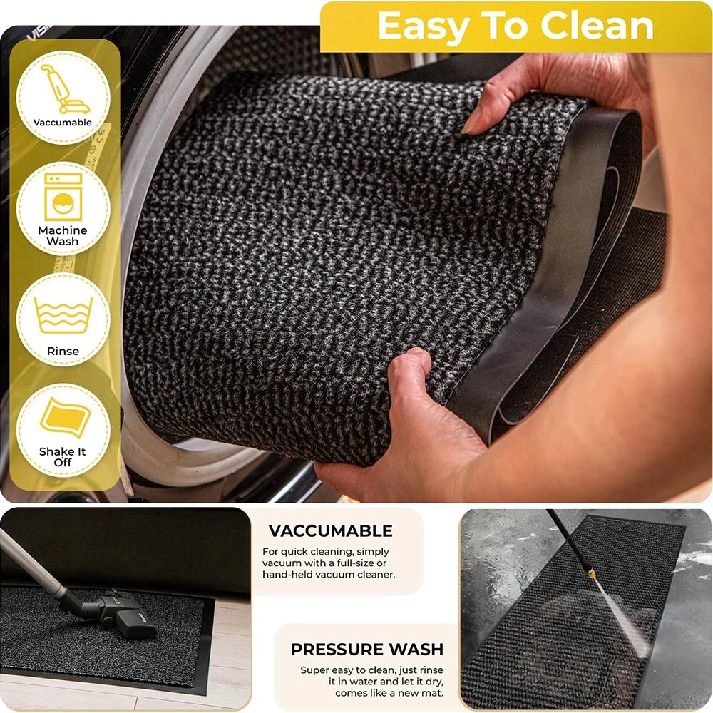 Stylish Heavy Duty Door Mat | Non-Slip Rubber Design for Indoor & Outdoor Use