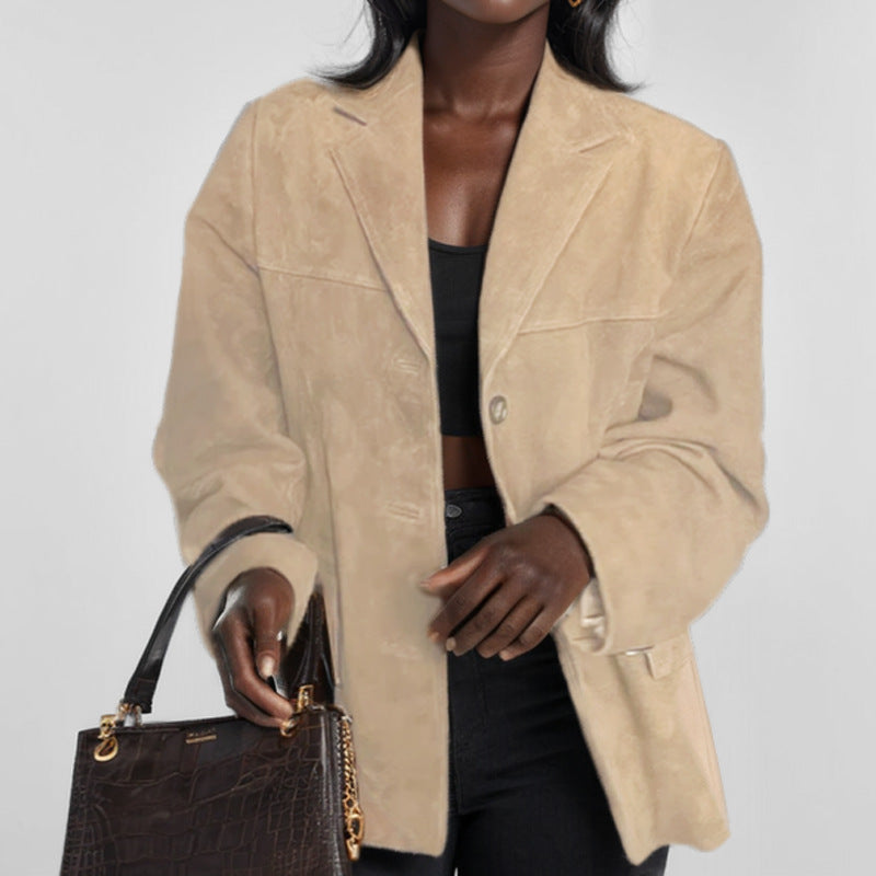 Elegant Suede | Womens Jacket with Timeless Design | Versatile Outerwear for Everyday Wear 1